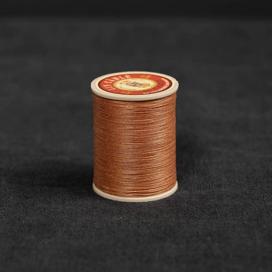 Fil Au Chinois #332 - 374 Bronze (0.77mm) Waxed Linen Thread  "Lin Cable" Made in France