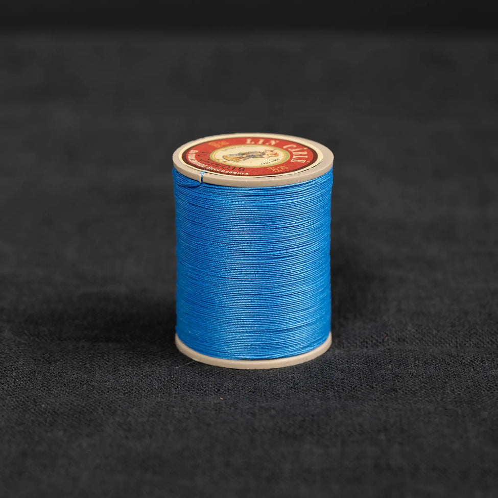 Fil Au Chinois #332 - 665 Royal Blue (0.77mm) Waxed Linen Thread  "Lin Cable" Made in France