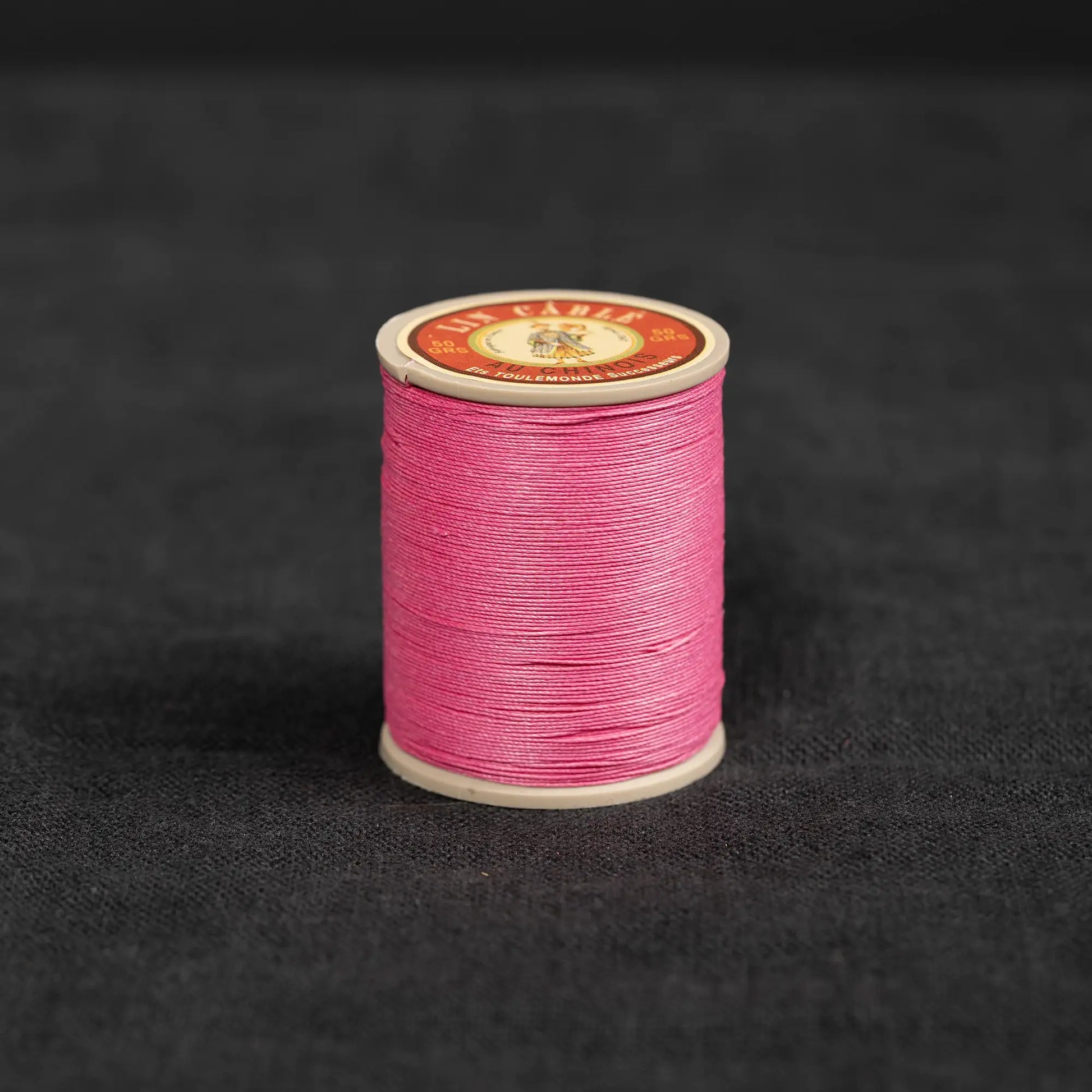 Fil Au Chinois #632 - 125 Peony (0.51mm) Waxed Linen Thread  "Lin Cable" Made in France