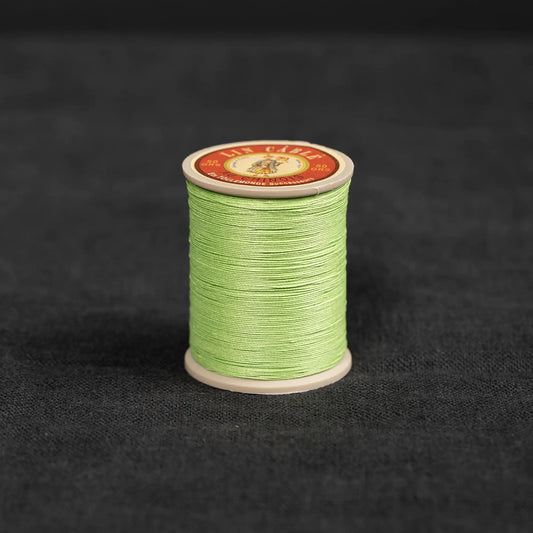 Fil Au Chinois #632 - 455 Light Green (0.51mm) Waxed Linen Thread  "Lin Cable" Made in France