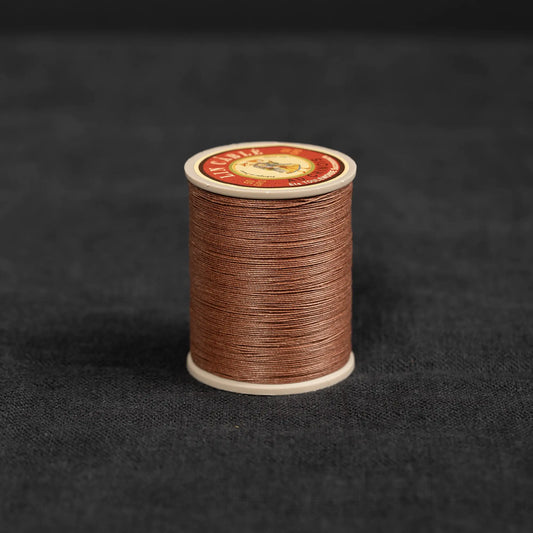 Fil Au Chinois #832 - 276 Brown (0.43mm) Waxed Linen Thread  "Lin Cable" Made in France