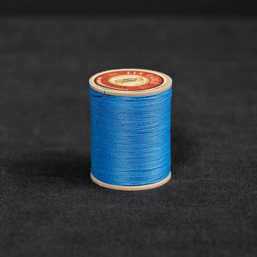 Fil Au Chinois #832 - 665 Royal Blue (0.43mm) Waxed Linen Thread  "Lin Cable" Made in France