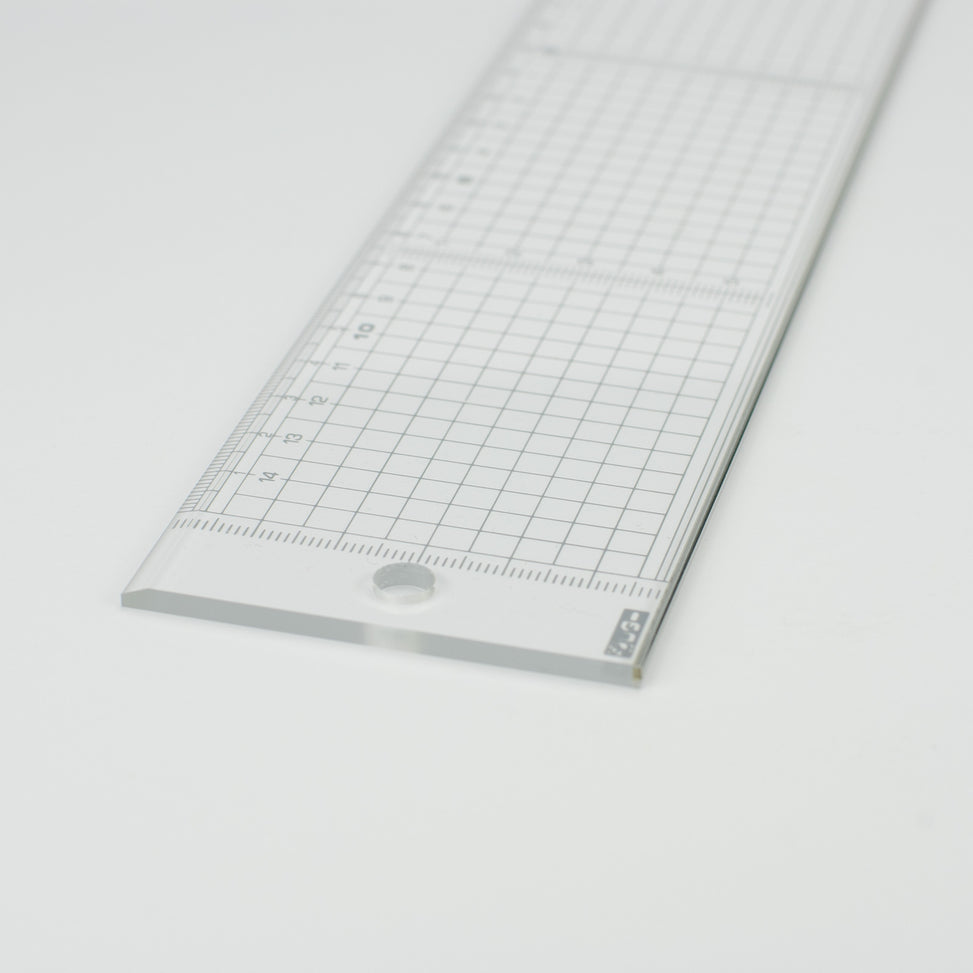 Japanese Transparent Measure Ruler with Metal